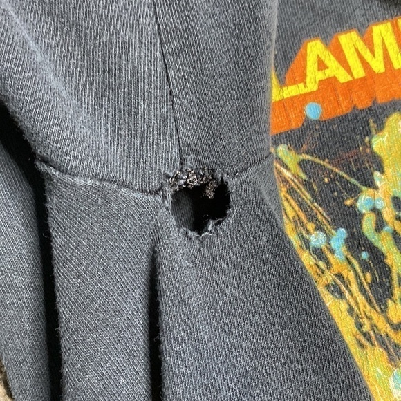 Vintage The Flaming Lips Black Tshirt At War With Mystics Y2K Band Tee Small - Picture 10 of 10